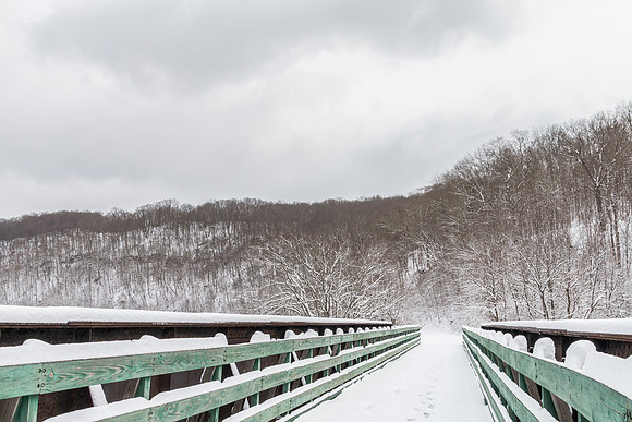 Winter on the Mon River Trail